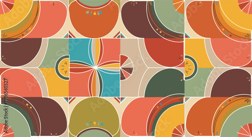A colorful abstract pattern
