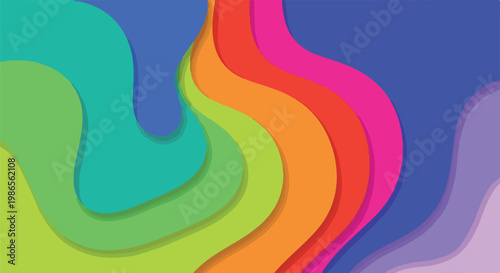 A colorful abstract image with wavy lines (3)