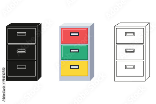 Office Filing Cabinet for Document Storage and Organization