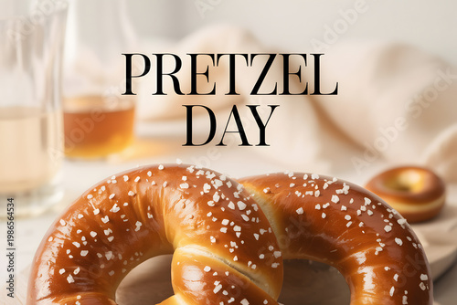 Fresh baked bagels and pretzel with sesame seeds bakery breakfast snack assortment