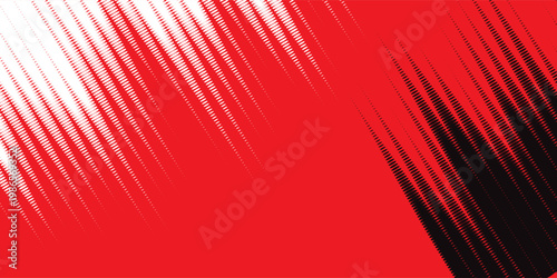 red and white brush wrap car sticker pattern abstract banner sporty lines red and white color combination grunge brush pattern racing motorsport, Vector Illustration.