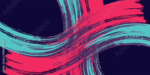 neon background brush game blue pink purple banner abstract paint stain vintage modern car wrap sticker, Modern.