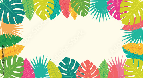 A colorful arrangement of tropical leaves (2)