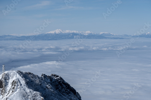 Mount Yatsugatake and Mount Akadake in the Snowy Mountains