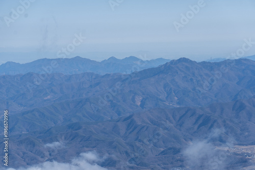 Mount Yatsugatake and Mount Akadake in the Snowy Mountains
