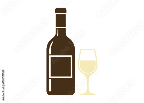 Wine bottle set mockup showcasing a label. 3D vector illustration. Minimal cartoon style.



