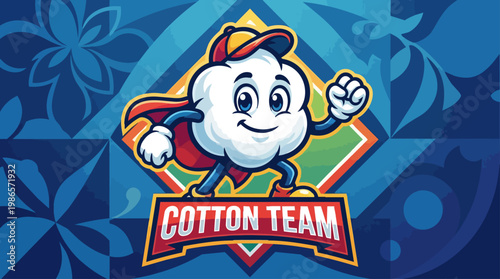 Cartoon Tooth Mascot Character Logo.