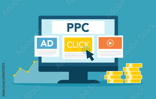 PPC or Pay Per Click advertising strategies for digital ads, cost-per-click optimization and campaign management. Boost online visibility with PPC marketing.