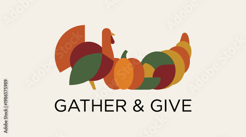 Pumpkins and gourds harvest display for gathering and giving.