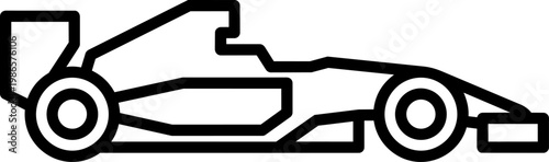 Futuristic sports car silhouette graphic.