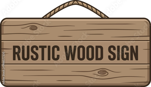 Rustic wood sign with carved letters.