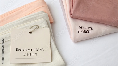 Soft Fabric Samples Displaying Endometrial Lining Concept with Delicate Strength for Medical and Textile Use