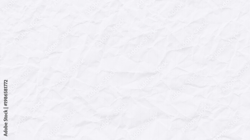 Naklejka premium Crumpled white paper texture desktop wallpaper