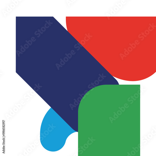 Free Download Abstract Geometric Shapes Colorful Composition Dynamic Design. - GFXLoad