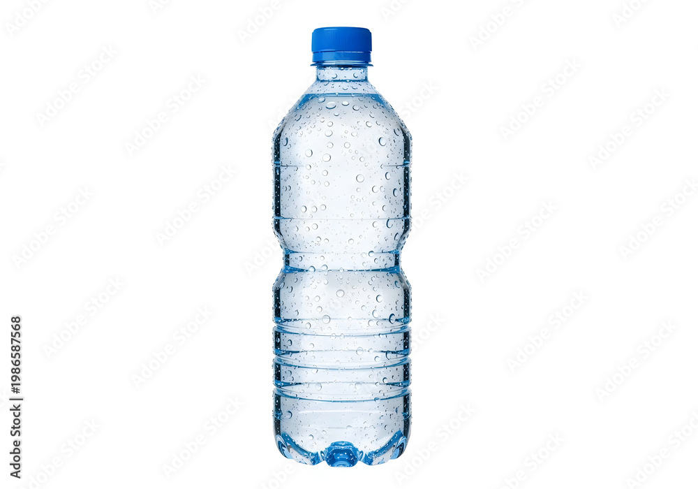 Naklejka premium Clear plastic water bottle 