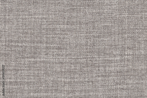 Foto Gray textured fabric background with a woven, linen-like appearance