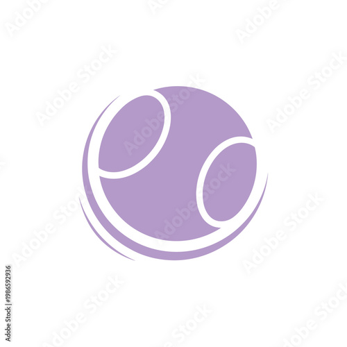 Purple tennis ball sports ball