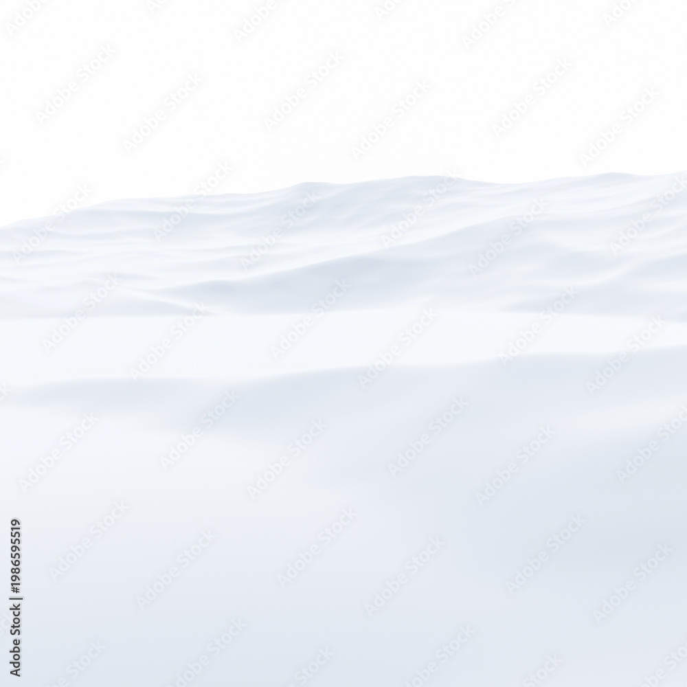 Fototapeta premium Snow mountain landscape. Snowy hill