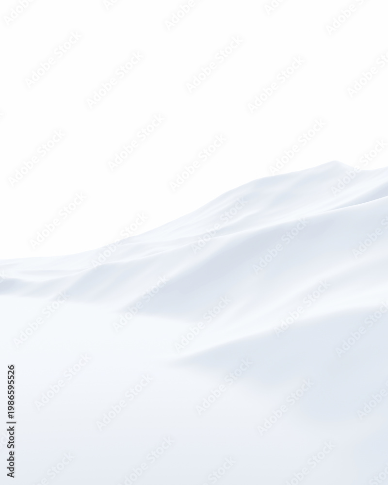 Fototapeta premium Snow mountain landscape. Snowy hill