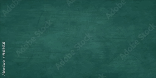 Green chalkboard background with vintage grunge texture and empty blackboard design