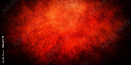 Abstract fire flames in dark smoky textured background with glowing heat and motion