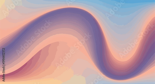 A colorful wavy abstract design with pastel hues
