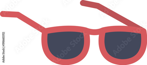 Red Cool Sunglasses
