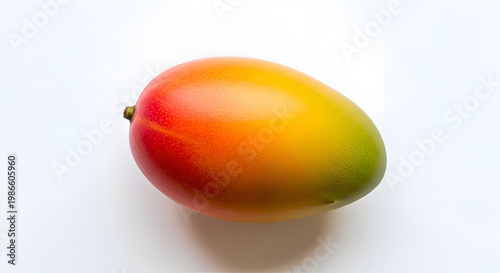 Fresh mango on white background.