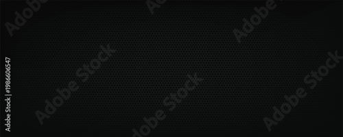 Dark metal diamond mesh grid background. Seamless vector illustration of black perforated steel grating sheet with rhombus holes for industrial technology and engineering design.