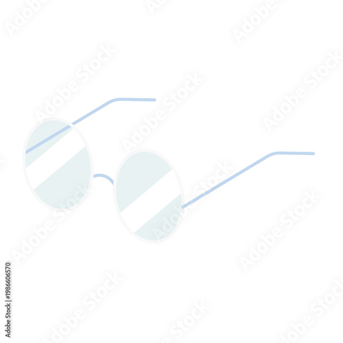 Tableau sur toile Glasses in flat design