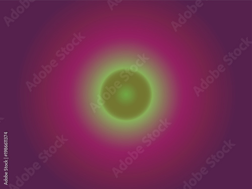 Abstract glowing circle with soft color transition on dark background.