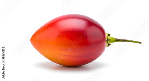 Fresh Red Chili Pepper Isolated White.