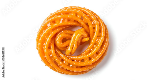 Traditional Indian Jalebi Sweet Dessert.
