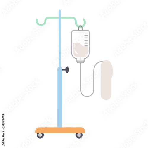 IV Drip Stand Icon – Intravenous Infusion Equipment for Hospital Care