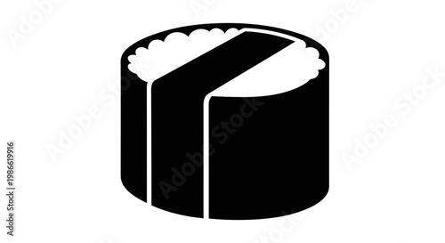 Sushi Roll Food Illustration.