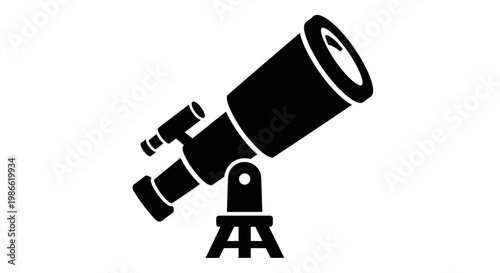 Telescope on a stand.