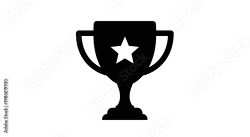 Trophy Cup Icon Symbol.