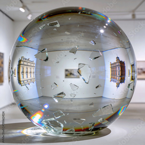 Distorted Glass Sphere Interior