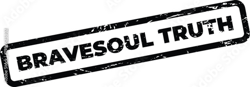 Bold rectangular stamp design featuring a grunge texture and the impactful word TRUTH for official statements