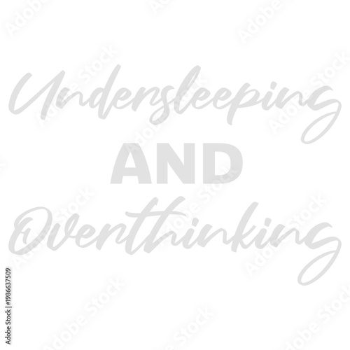 Undersleeping And Overthinking – brutally relatable for every night owl whose brain refuses to switch off. Sarcastic, honest and the perfect gift for chronic overthinkers and tired souls.