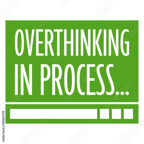 Overthinking In Process – perfectly relatable for every anxious mind that can't stop analyzing everything. Sarcastic, self-aware and a great gift for chronic overthinkers and restless brains.