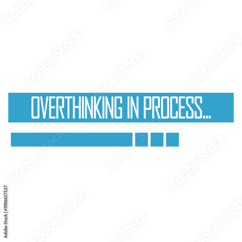 Overthinking In Process – perfectly relatable for every anxious mind that can't stop analyzing everything. Sarcastic, self-aware and a great gift for chronic overthinkers and restless brains.