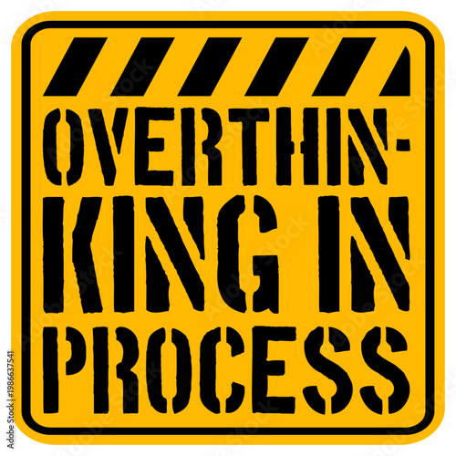Overthinking In Process – perfectly relatable for every anxious mind that can't stop analyzing everything. Sarcastic, self-aware and a great gift for chronic overthinkers and restless brains.