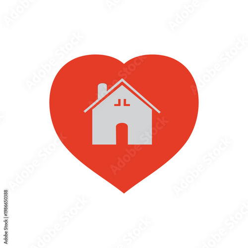 Home Love Real Estate Icon Design