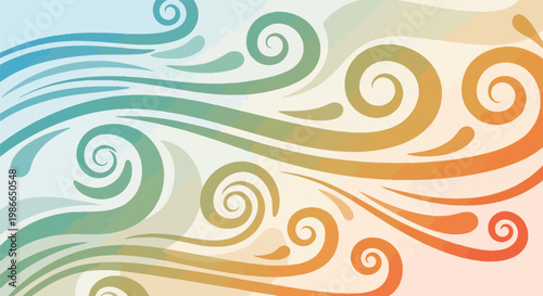 Gradient swirls pattern