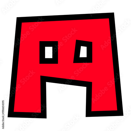 「円」の文字パーツ素材。黒太フチと赤文字のポップなロゴ。価格表示・セール・100円ショップ広告用。