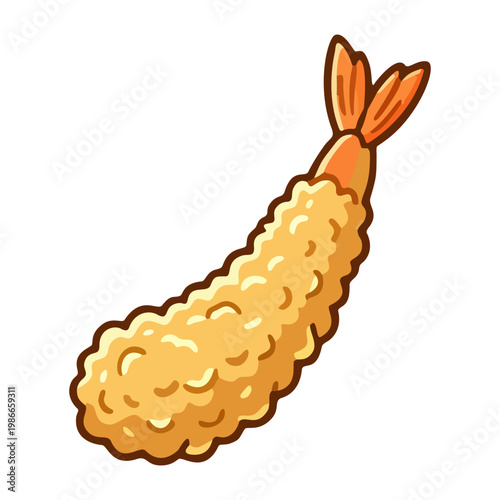 crispy and golden japanese tempura shrimp