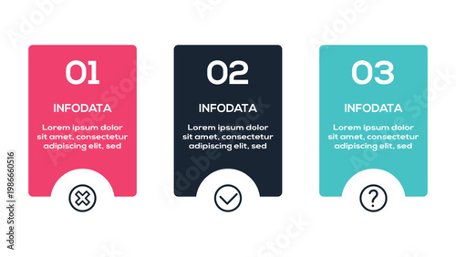 Business Timeline infographic with 3 steps, options, parts or processes. Template for web 