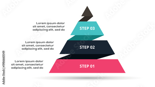 Business Timeline infographic with 3 steps, options, parts or processes. Template for web 