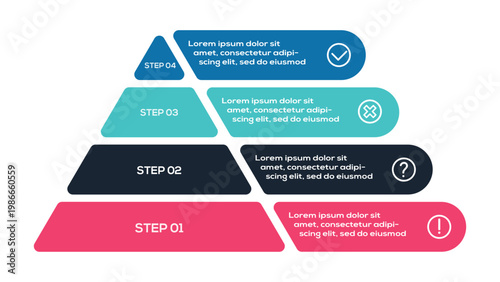 Business Timeline infographic with 4 steps, options, parts or processes. Template for web 